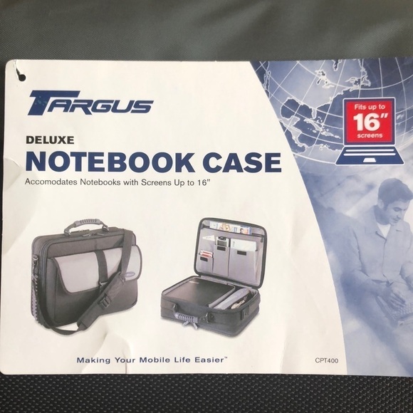 Targus Deluxe black laptop messenger bag NWT - Picture 12 of 13